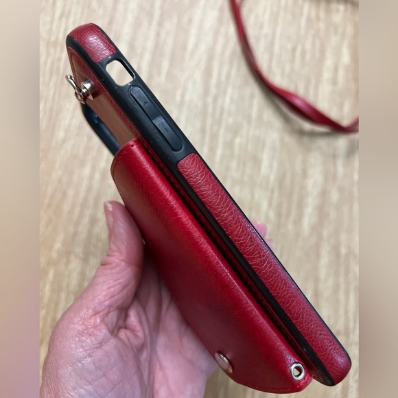 iPhone 11 Pro Max Phone Card Holder Case with Neck Strap Crossbody Strap - Picture 5 of 14